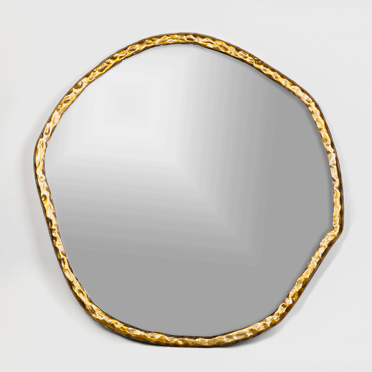 Dutch Antique Brass Finish Decorative Mirror