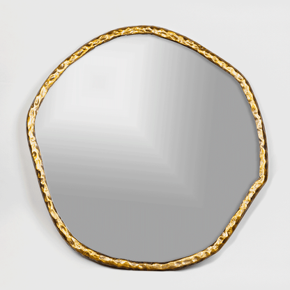 Dutch Antique Brass Finish Decorative Mirror