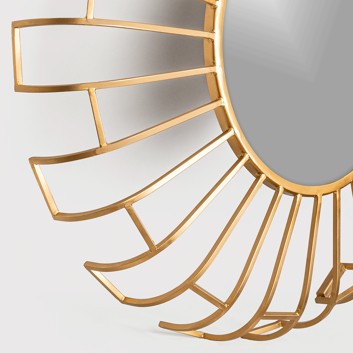 Linda Golden Spokes Decorative Mirror