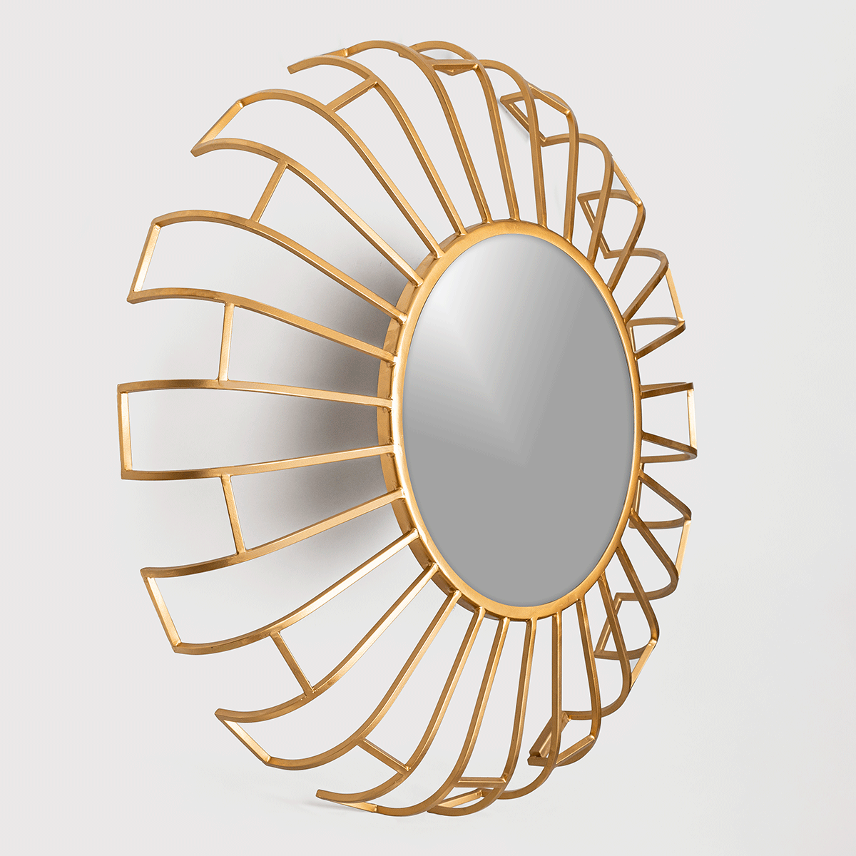 Linda Golden Spokes Decorative Mirror