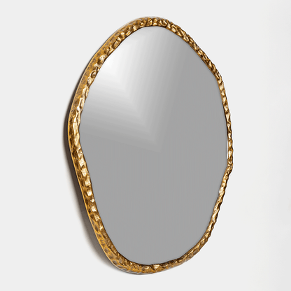 Dutch Antique Brass Finish Decorative Mirror