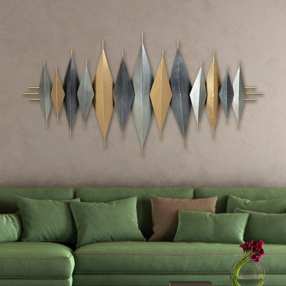 Geometric Symmetry Metal Wall Art Panel