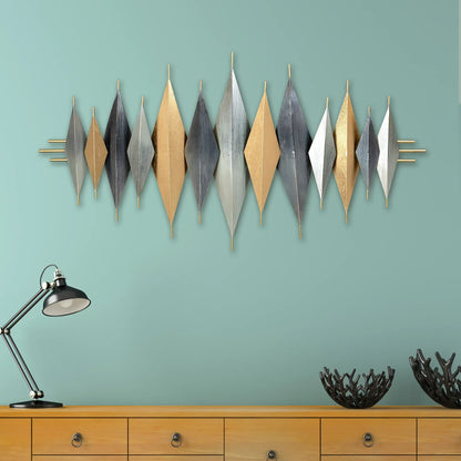 Geometric Symmetry Metal Wall Art Panel