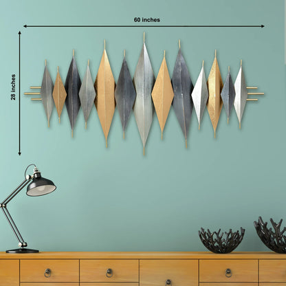 Geometric Symmetry Metal Wall Art Panel