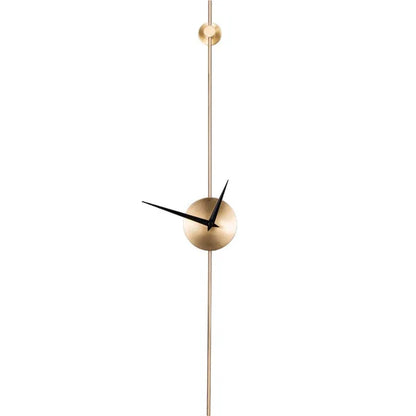 Minimal Slim Gold Wall Clock