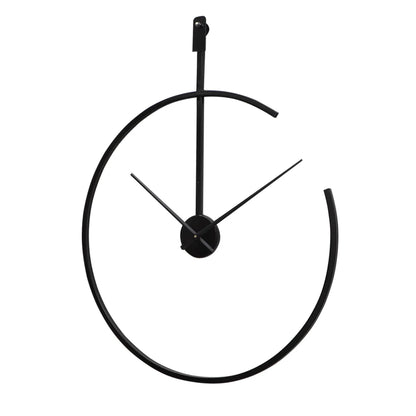 Minimal Arc Black Wall Clock