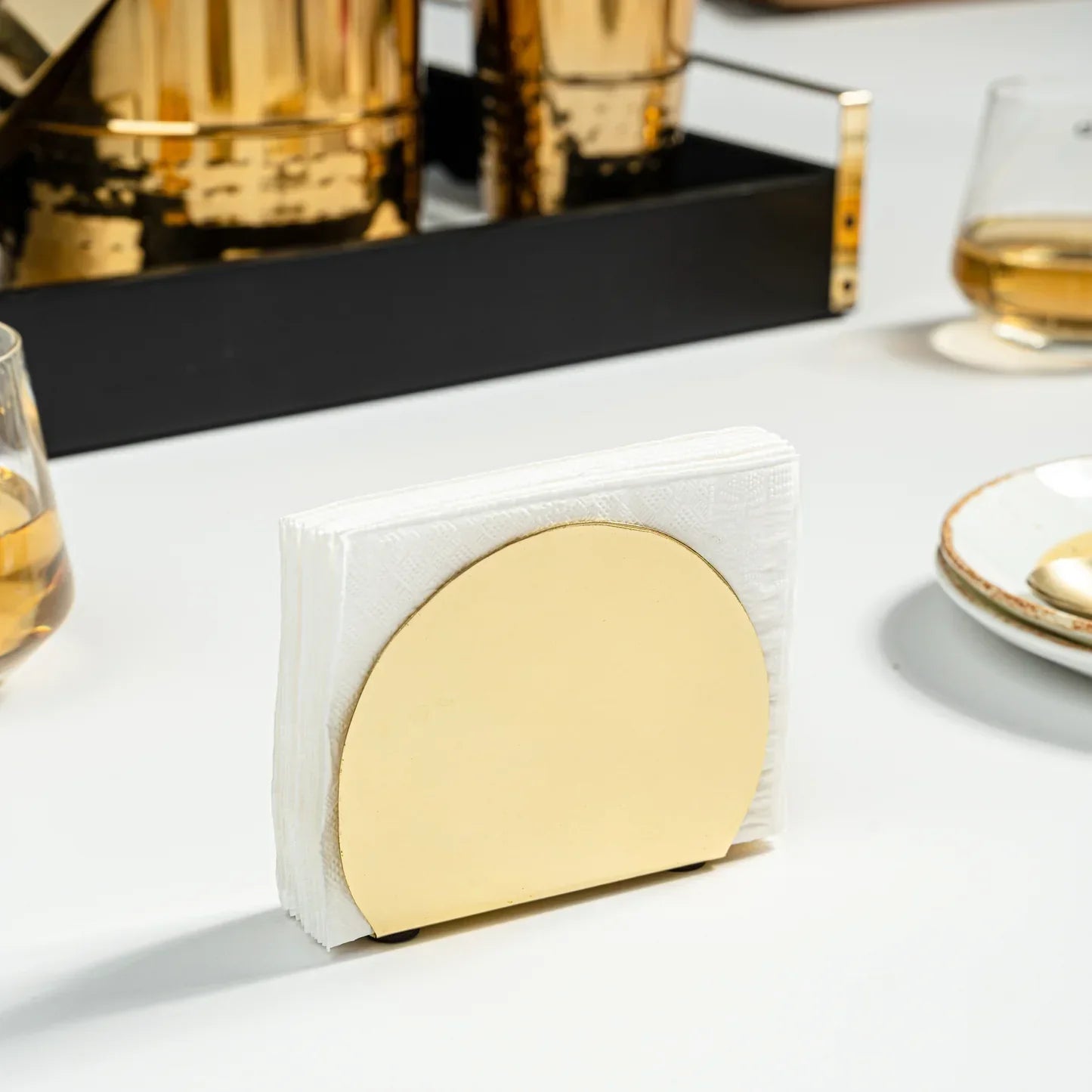 Gleam Napkin Holder - Gold