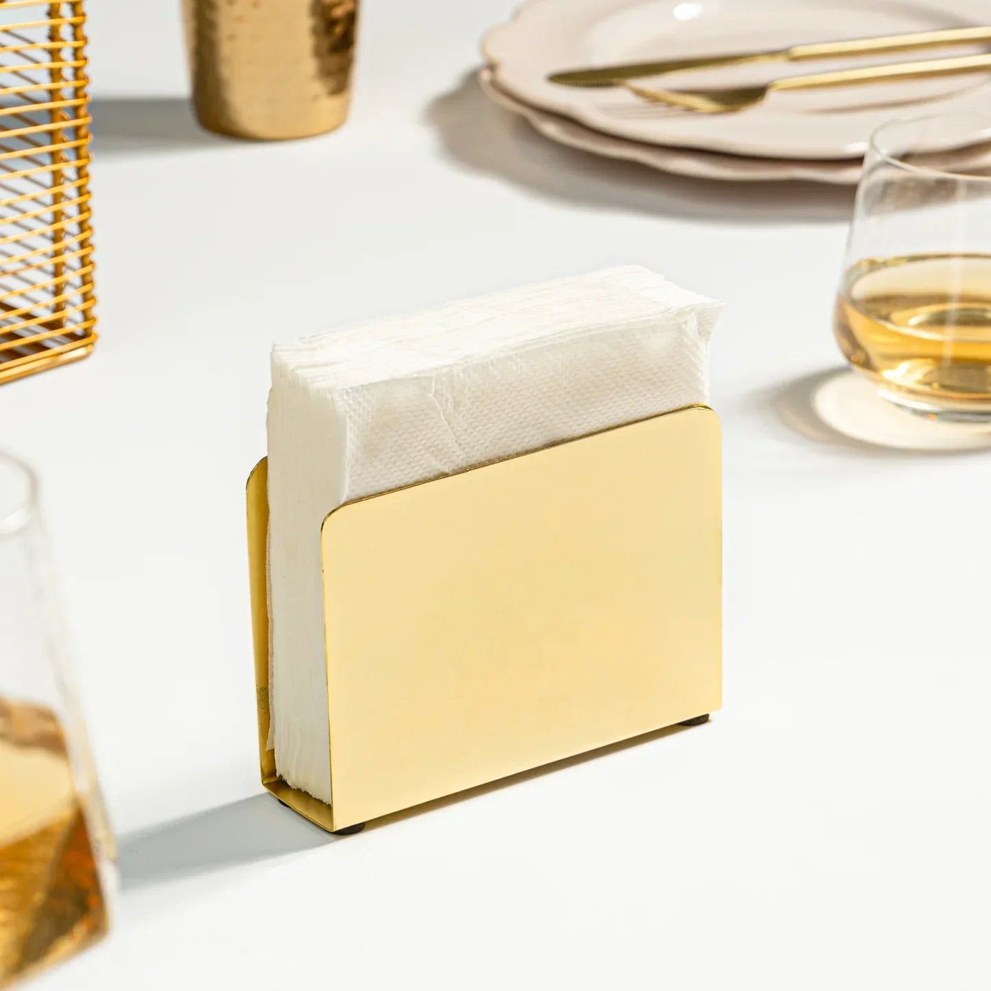 Gleam Napkin Holder - Gold