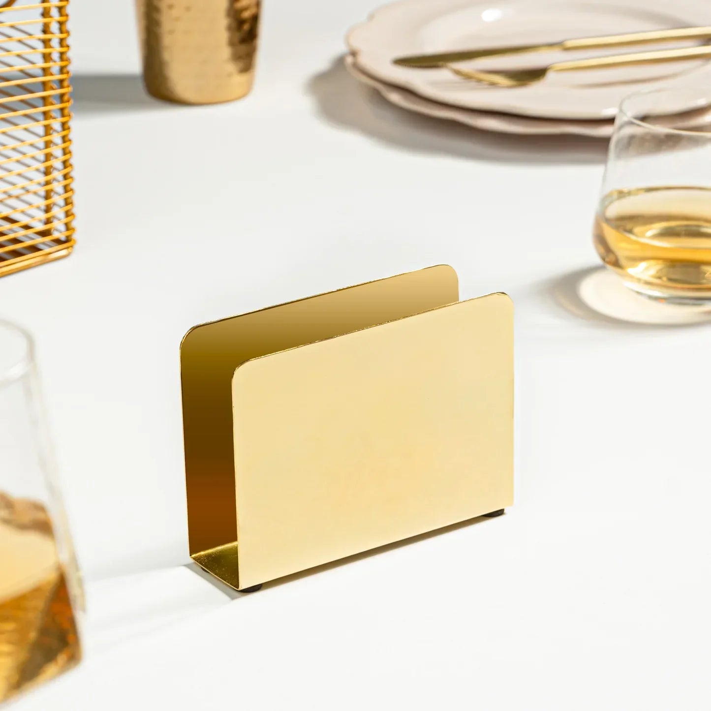 Gleam Napkin Holder - Gold