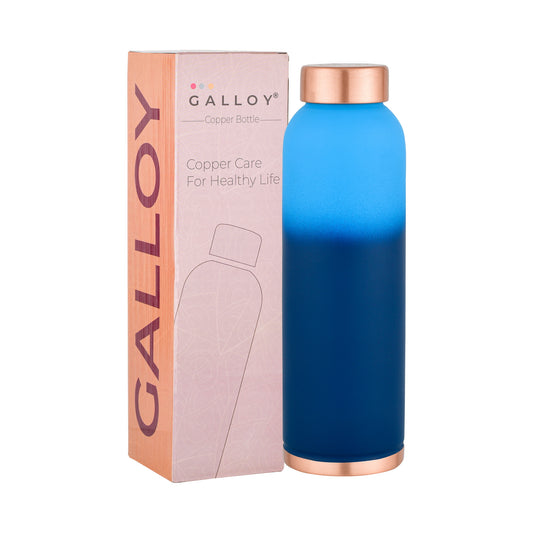 Galloy Copper Bottle – Sky Blue Matte