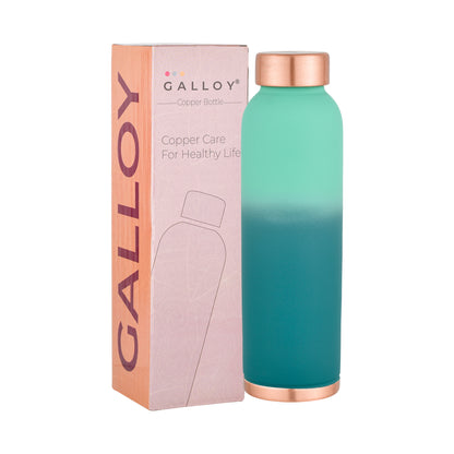 Galloy Copper Bottle – Teal Gradient
