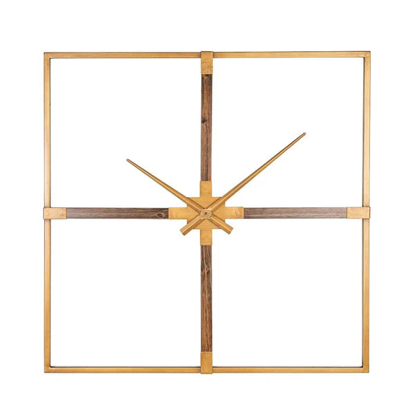 Rustic Gold Designer Wall Clock