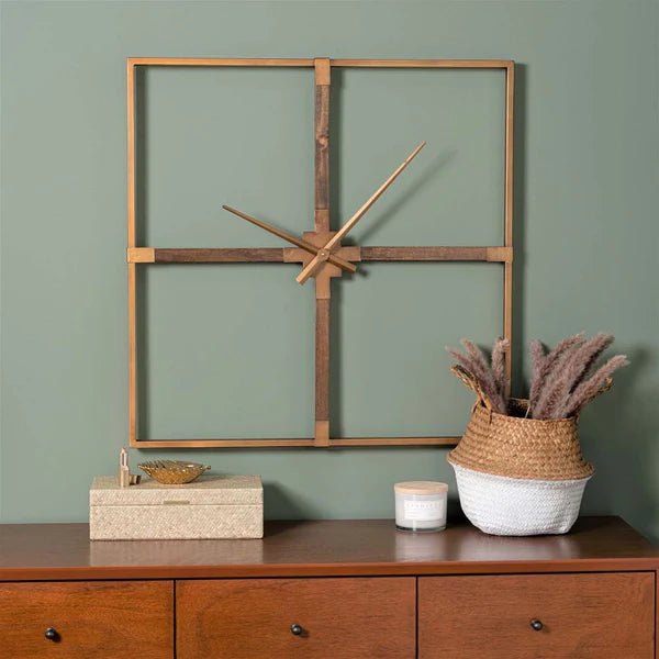 Rustic Gold Designer Wall Clock