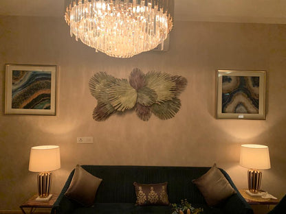 The Tropical Palm Branch Metal Wall Art Panel