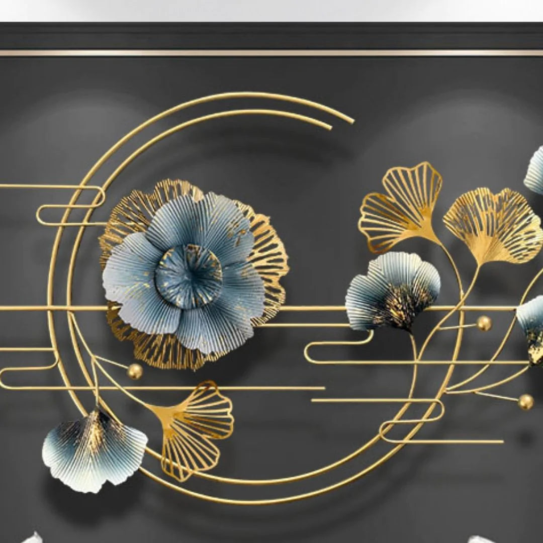 Galloy Special Musical Flower With Leaves Wall Art (48 x 24 Inches)