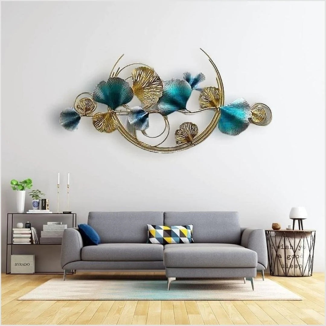 Galloy special Half moon leaf wall art (52 x 26 Inches)