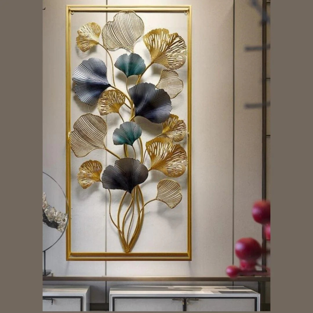 Galloy Multicolor Vertical Framed Metal wall Art (24 x 48 Inches)