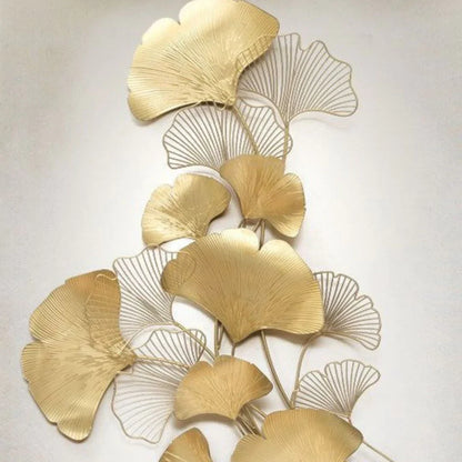 Galloy The Golden Metallic Furrow Vertical wall art (48 x 32 Inches)