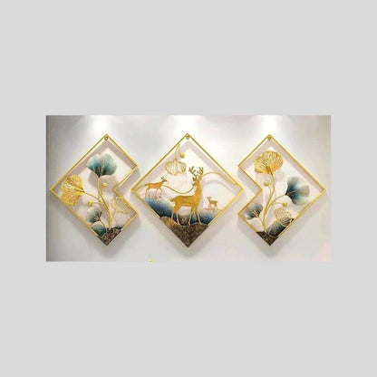 Galloy Special Wandering Deer Diamond Nature Wall Art (21 x 21 Inches)