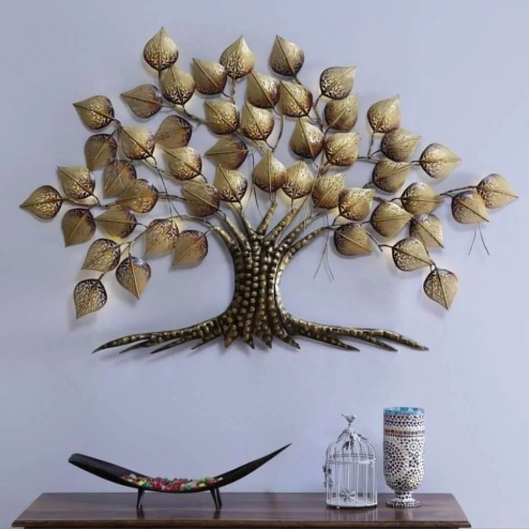 Galloy Metallic Wall Tree with LED ( 36 * 24 Inches )