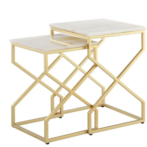 Galloy Marbel Side Table Set Of 2