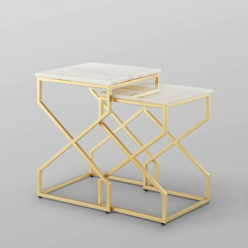 Galloy Marbel Side Table Set Of 2
