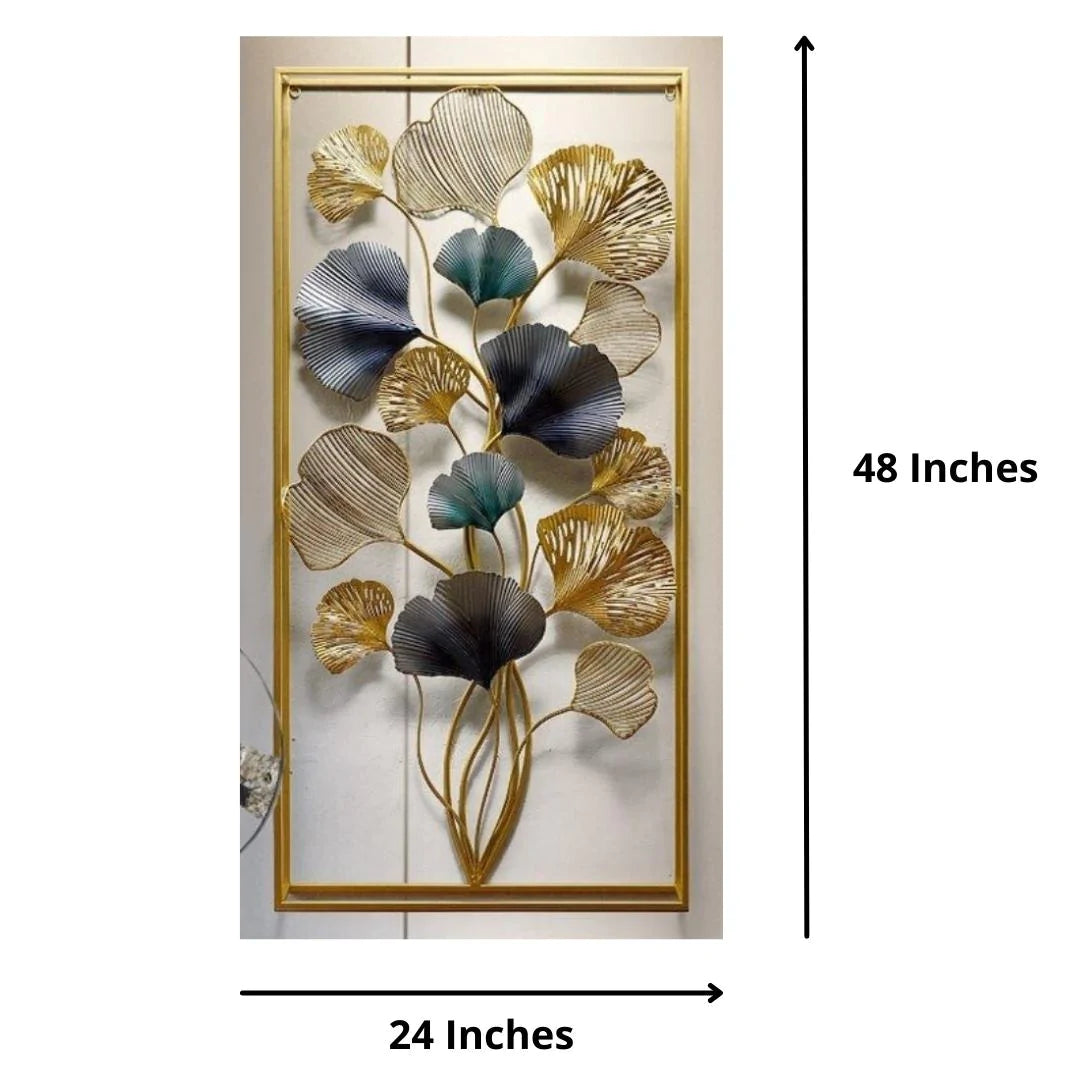 Galloy Multicolor Vertical Framed Metal wall Art (24 x 48 Inches)