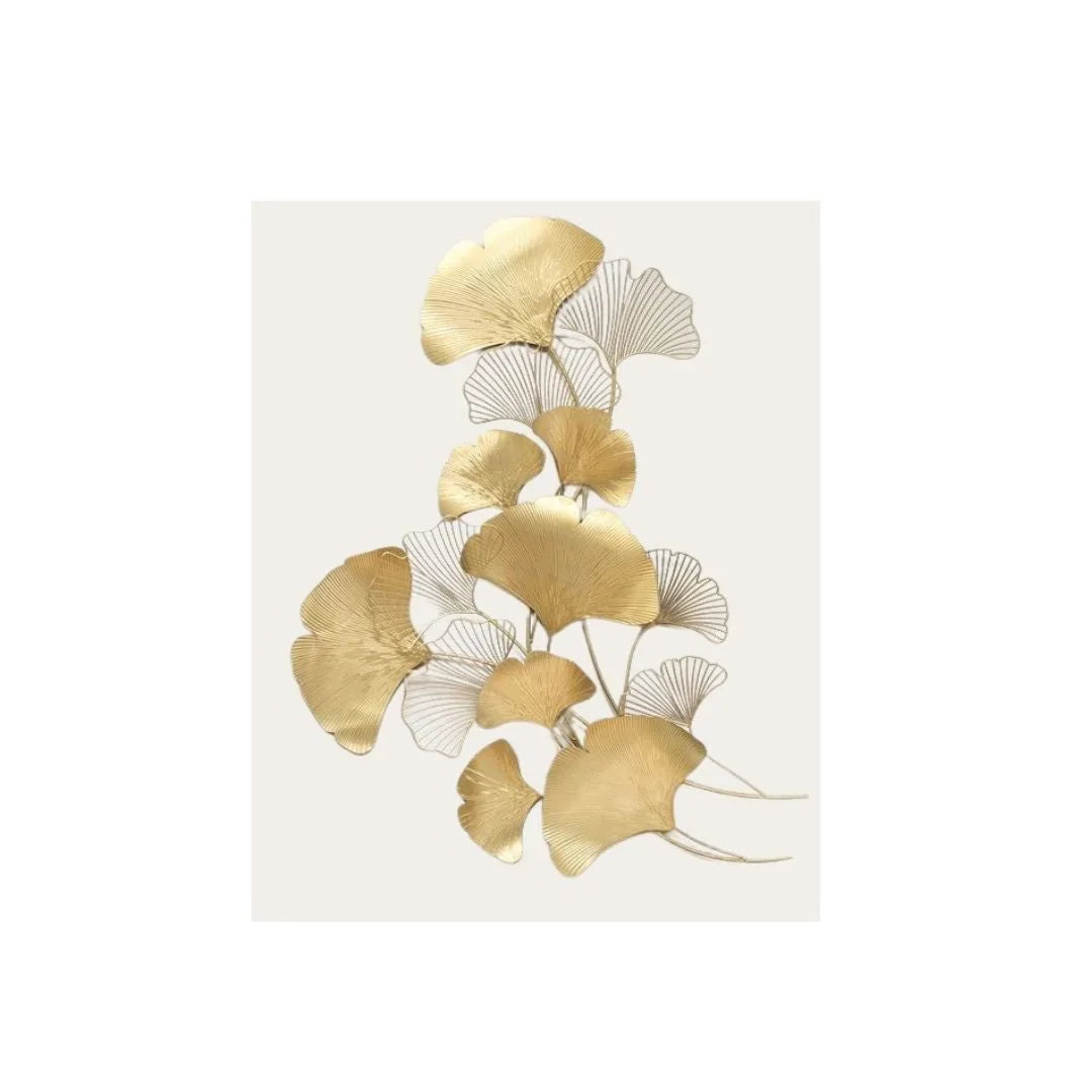 Galloy The Golden Metallic Furrow Vertical wall art (48 x 32 Inches)