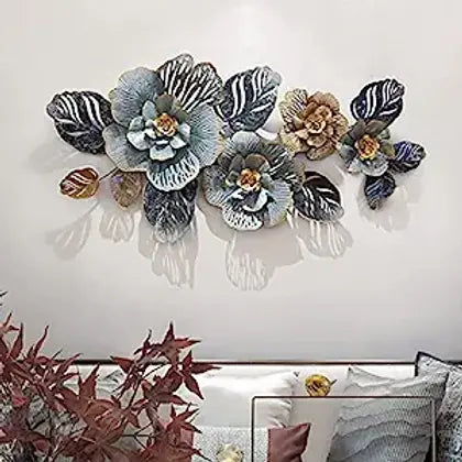 Night Flowers Metal Wall Art Panel 125