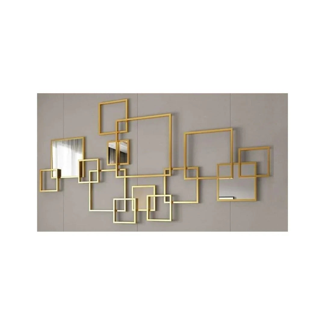 Galloy Special Multiple Golden Frames wall art (48 x 24 Inches)