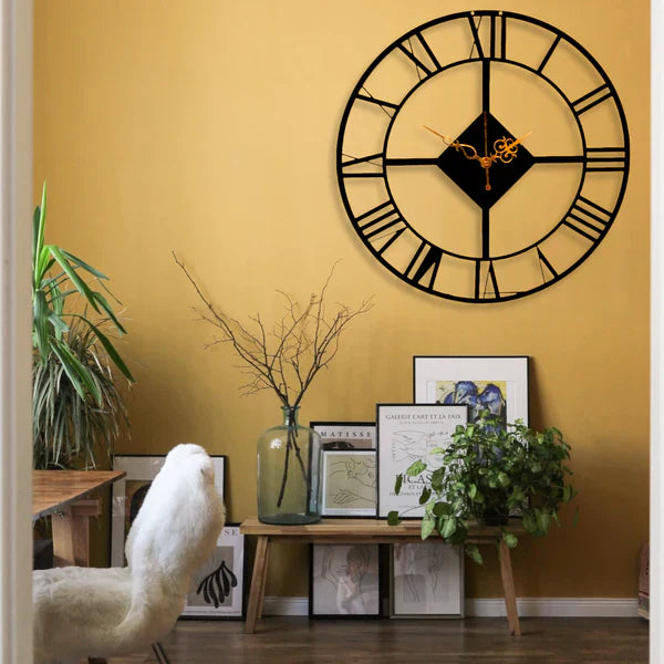 Roman Numbers Minimal Designer Wall Clock