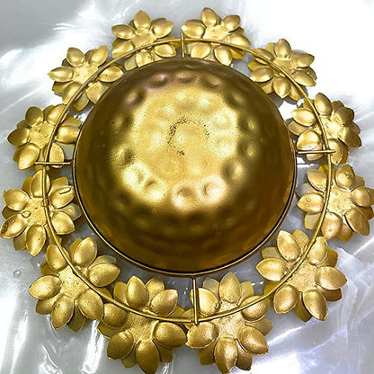 Galloy Beautiful Big Size Metal Lotus Flower Urli/uruli for Floating Flowers