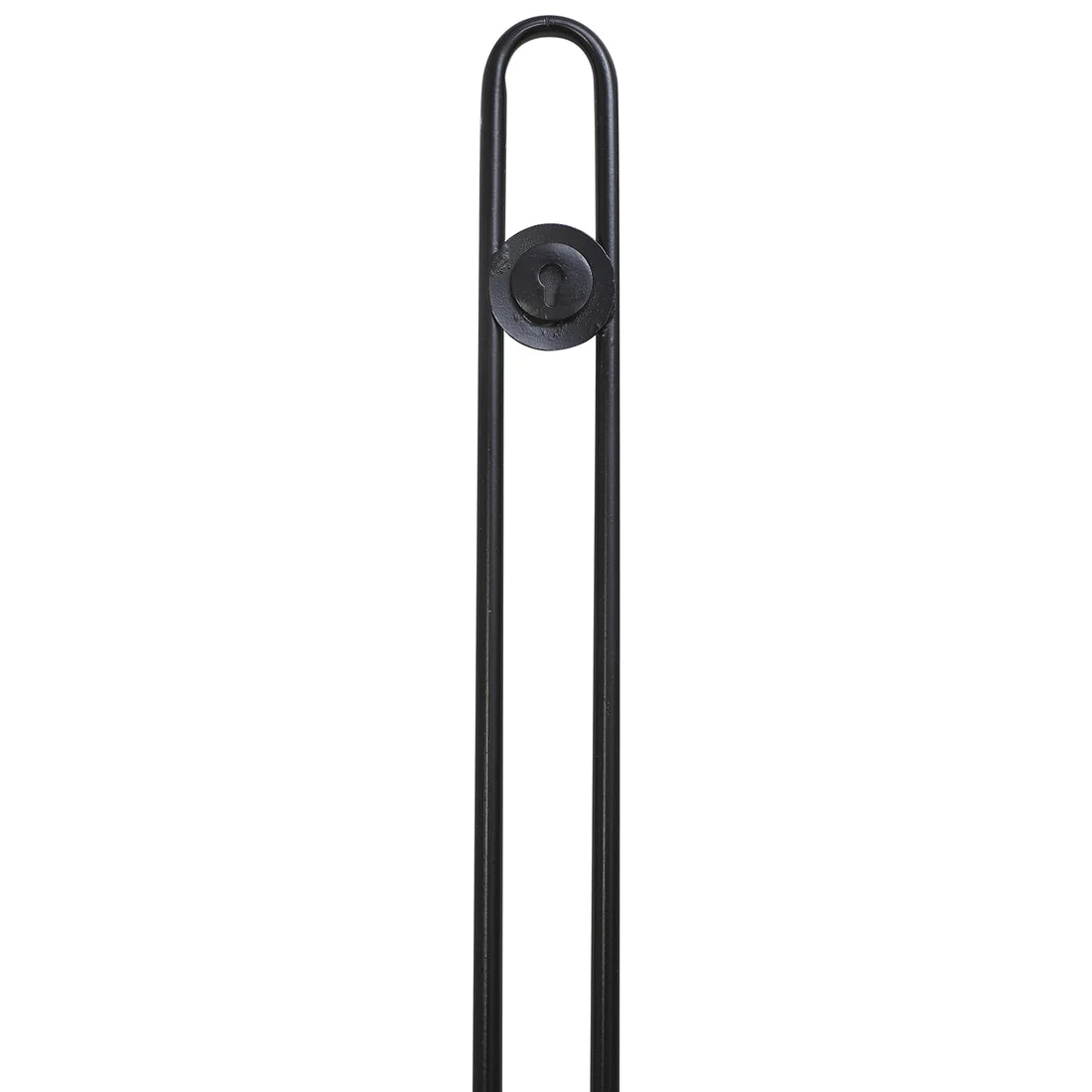 Minimal Long Hollow Black Wall Clock