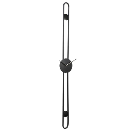 Minimal Long Hollow Black Wall Clock