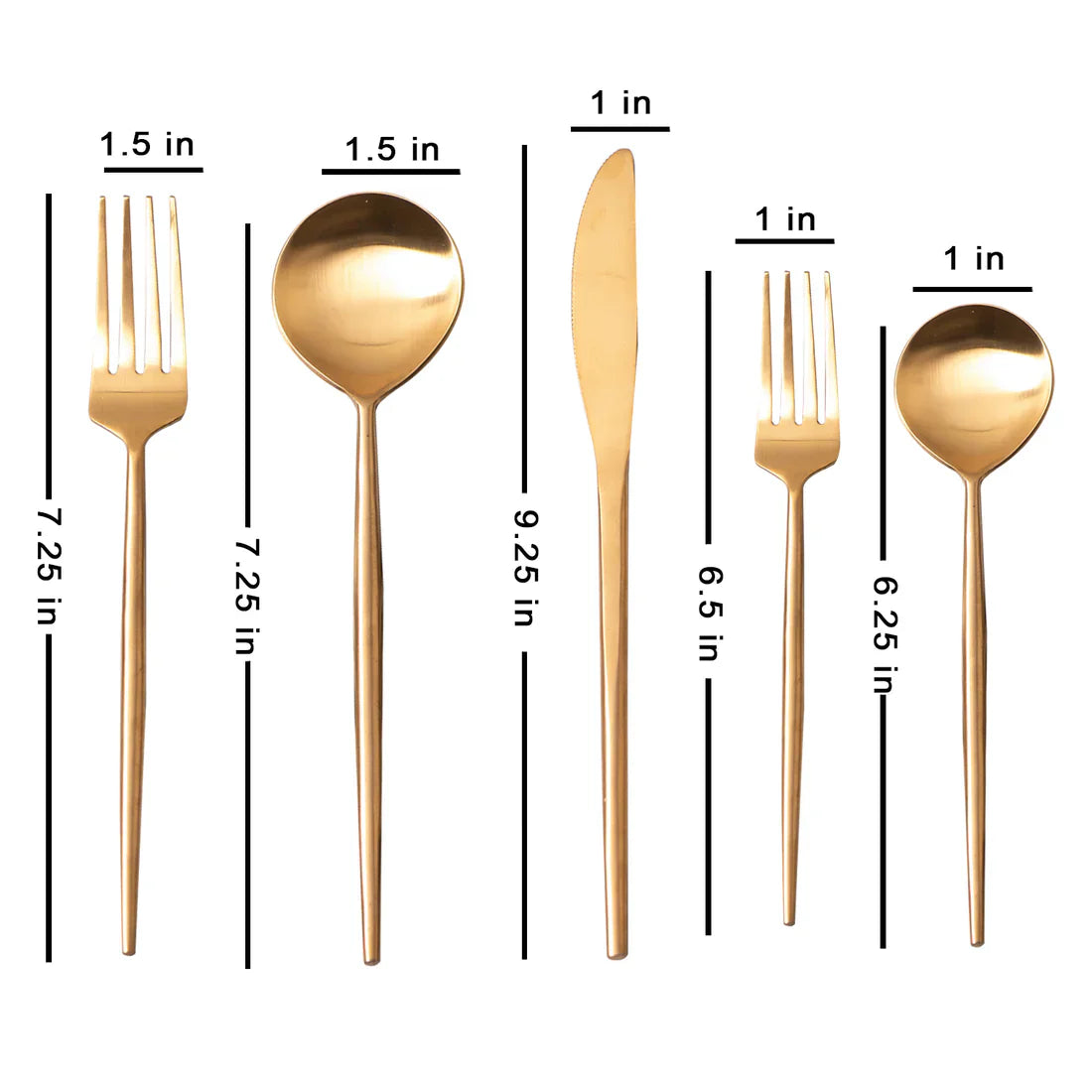 Cutlery (Gold)- Set Of 5