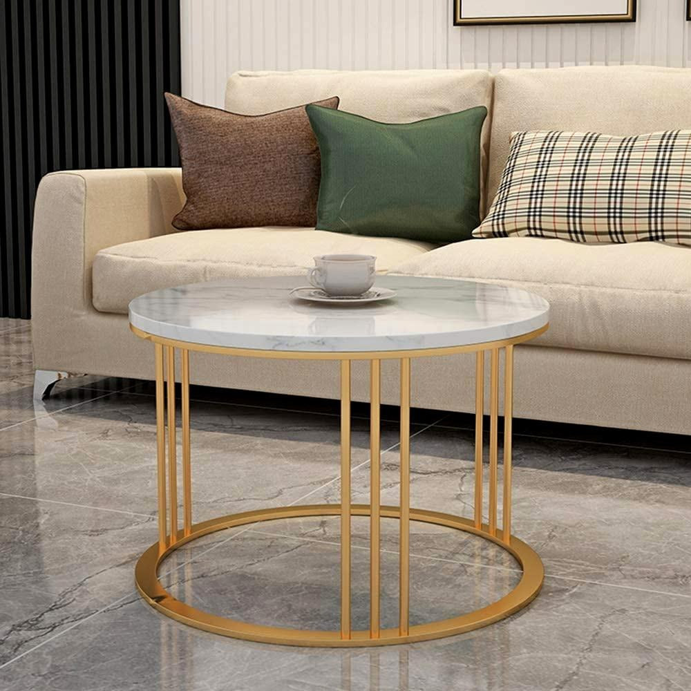 Classic Designer Tethered Iron Stand Coffee Table Set of 2