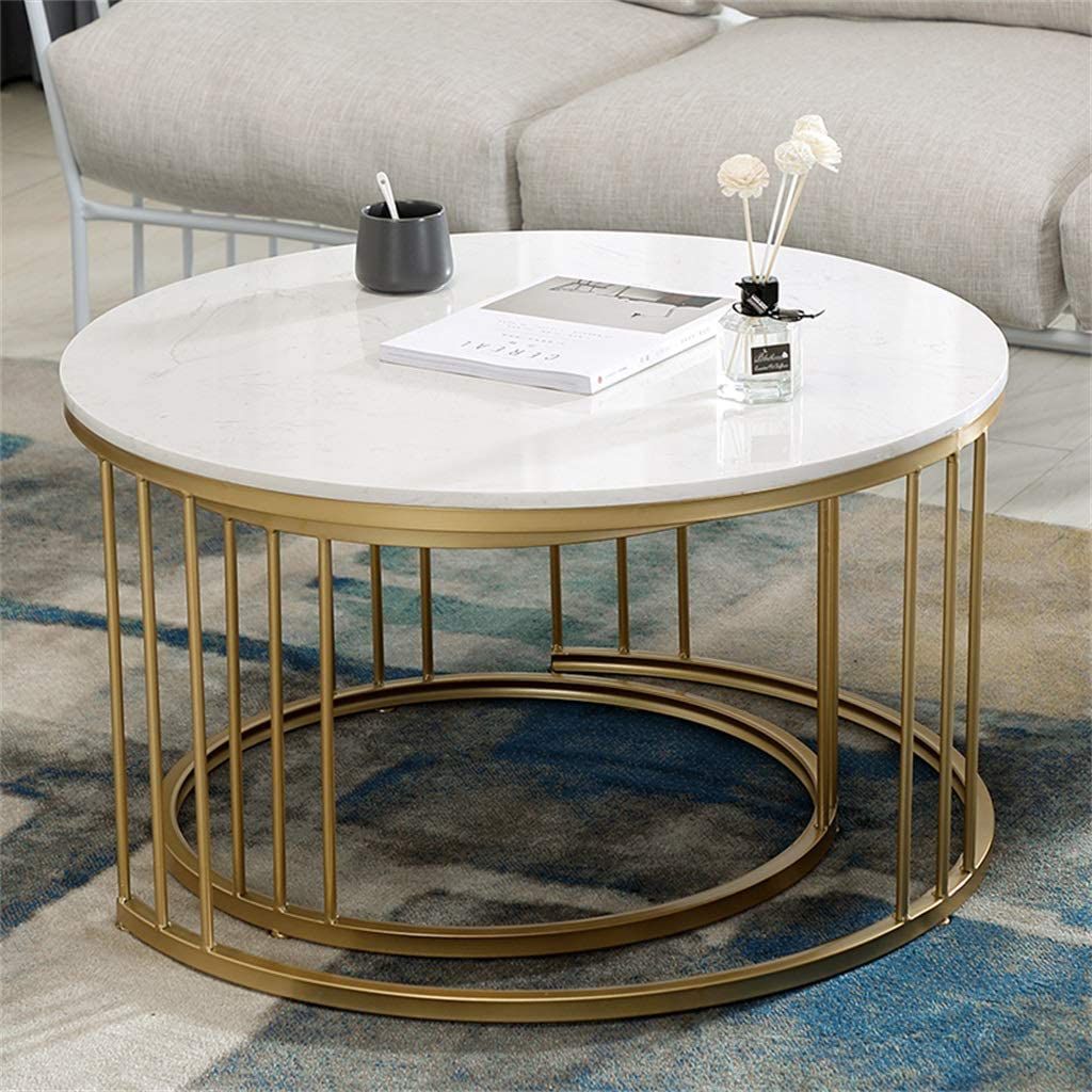 Classic Tethered Metallic Premium Table Set of 2